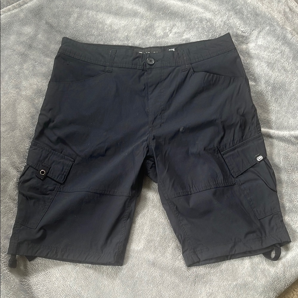 Echo Black Cargo Shorts Durable Casual Wear